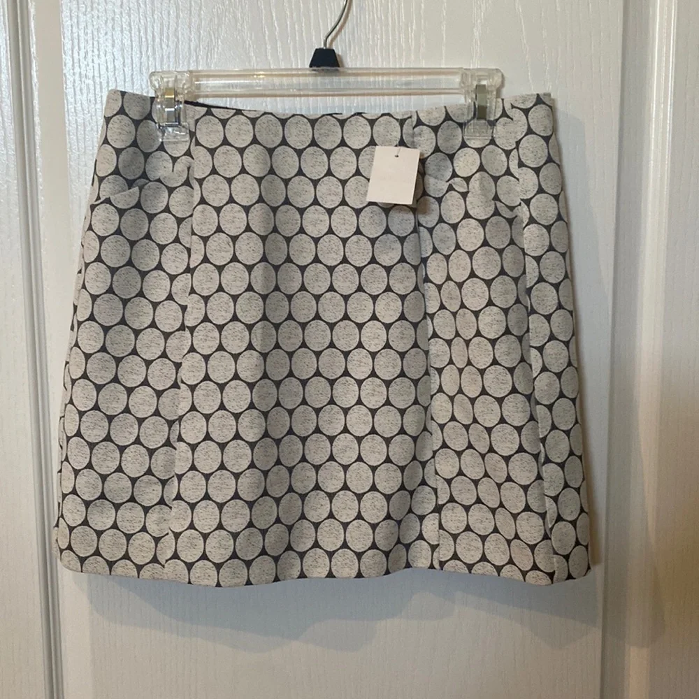 J.Crew Sz 6 skirt Black and white NWT